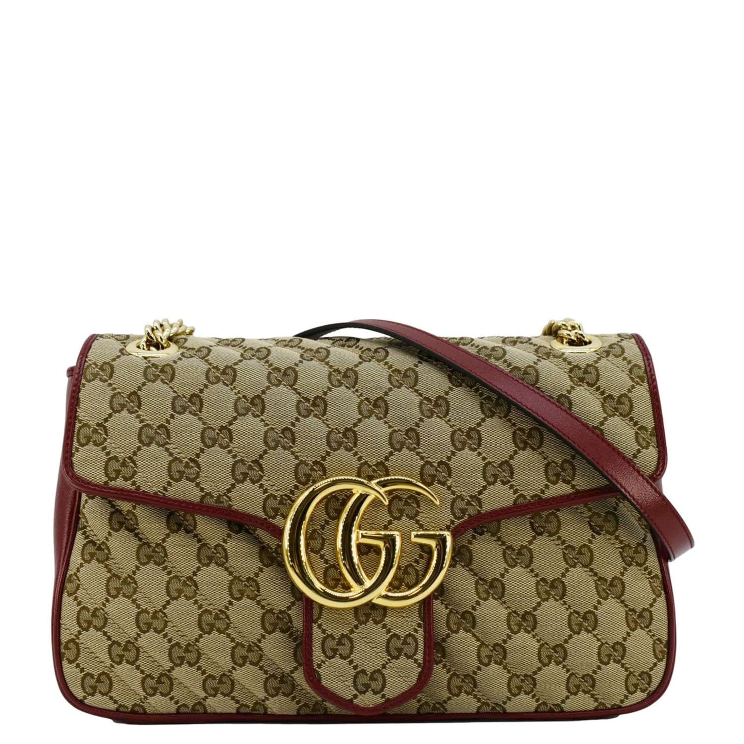 Gucci Marmont Crossbody Bag Canvas Beige