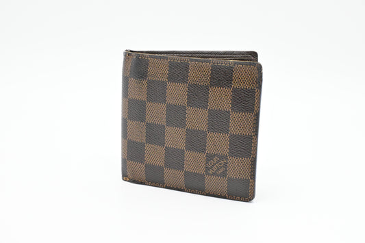 Louis Vuitton Marco Ebene Damier Canvas Wallet Case