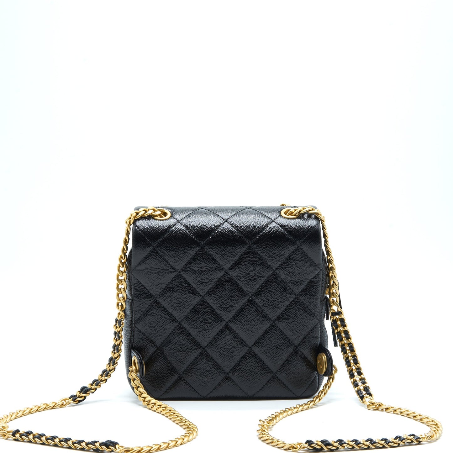 Chanel 22P Flap Backpack Caviar GHW Black
