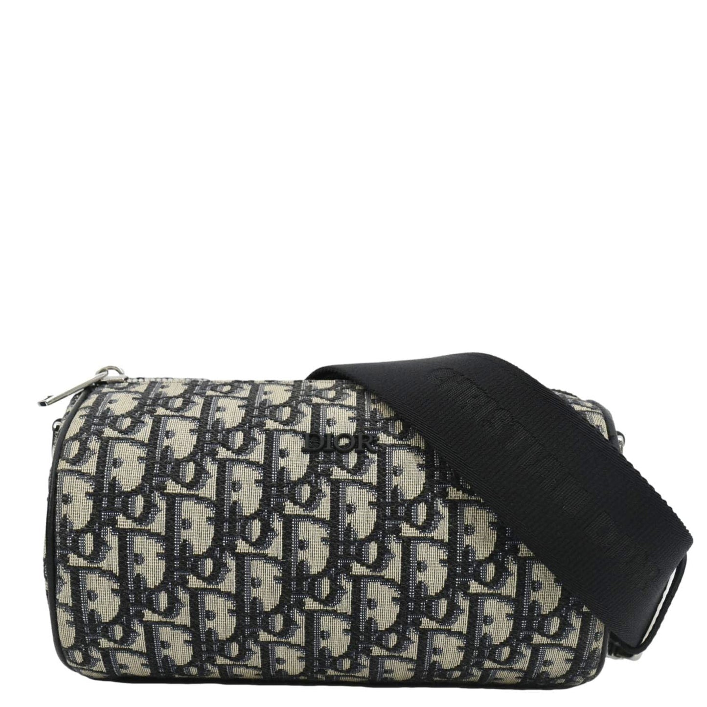 Dior Roller Oblique Messenger Bag Navy Canvas Blue Travel Bag