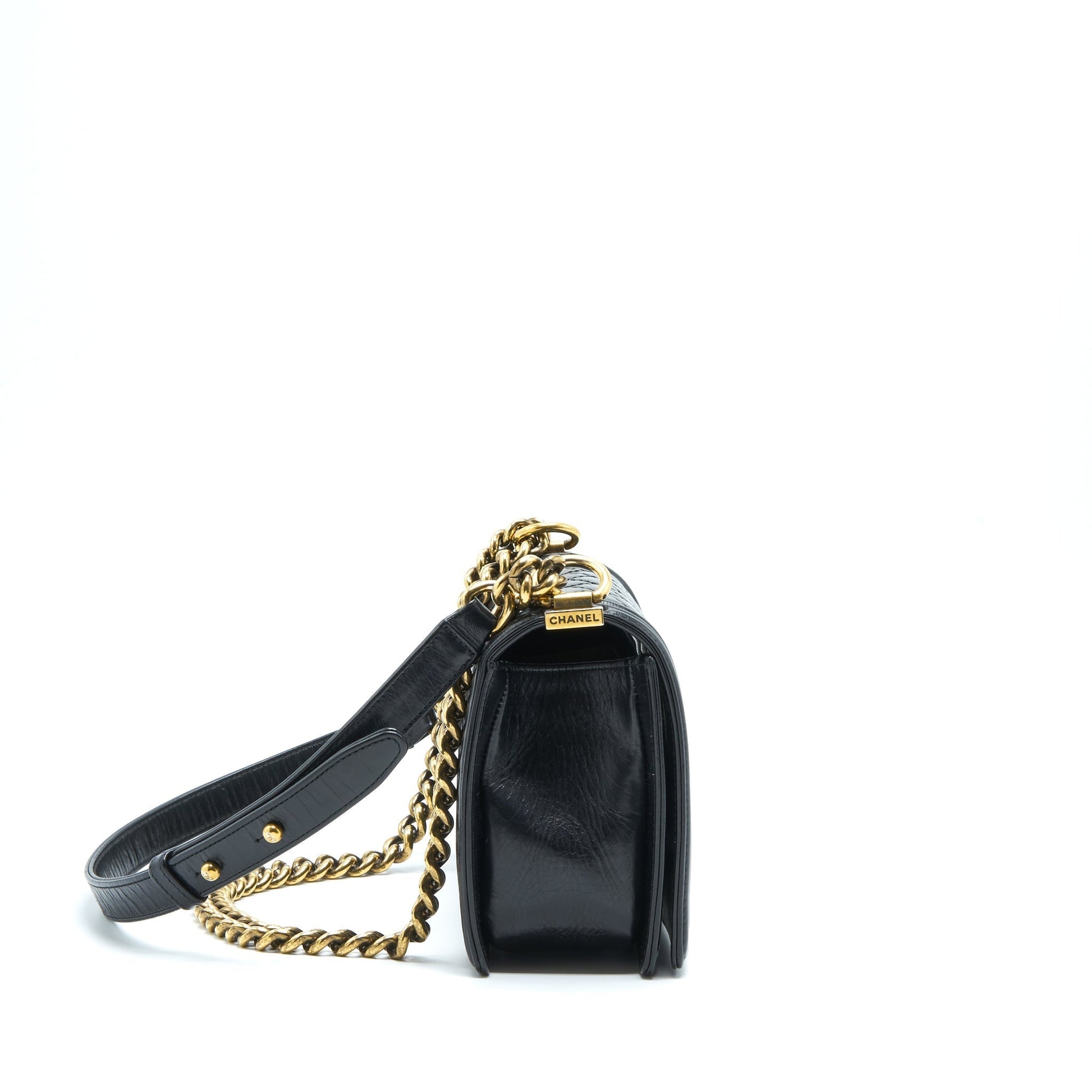 Chanel Boy Calfskin GHW Black Handbag