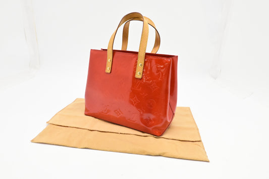 Louis Vuitton Reade Rouge Grenadine PM Leather Vernis Handbag