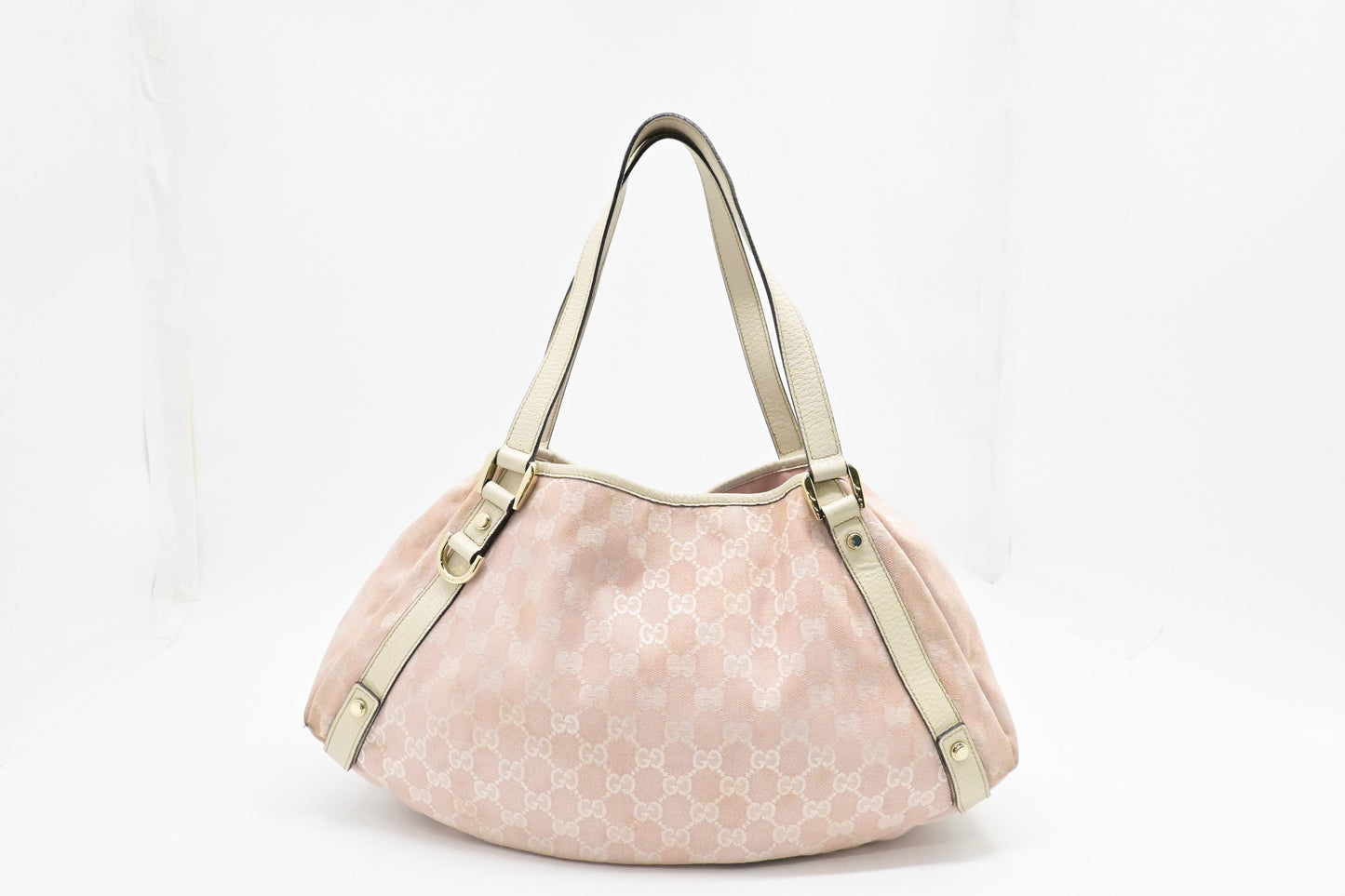 Gucci Abbey GG Canvas Pink Hobo Bag