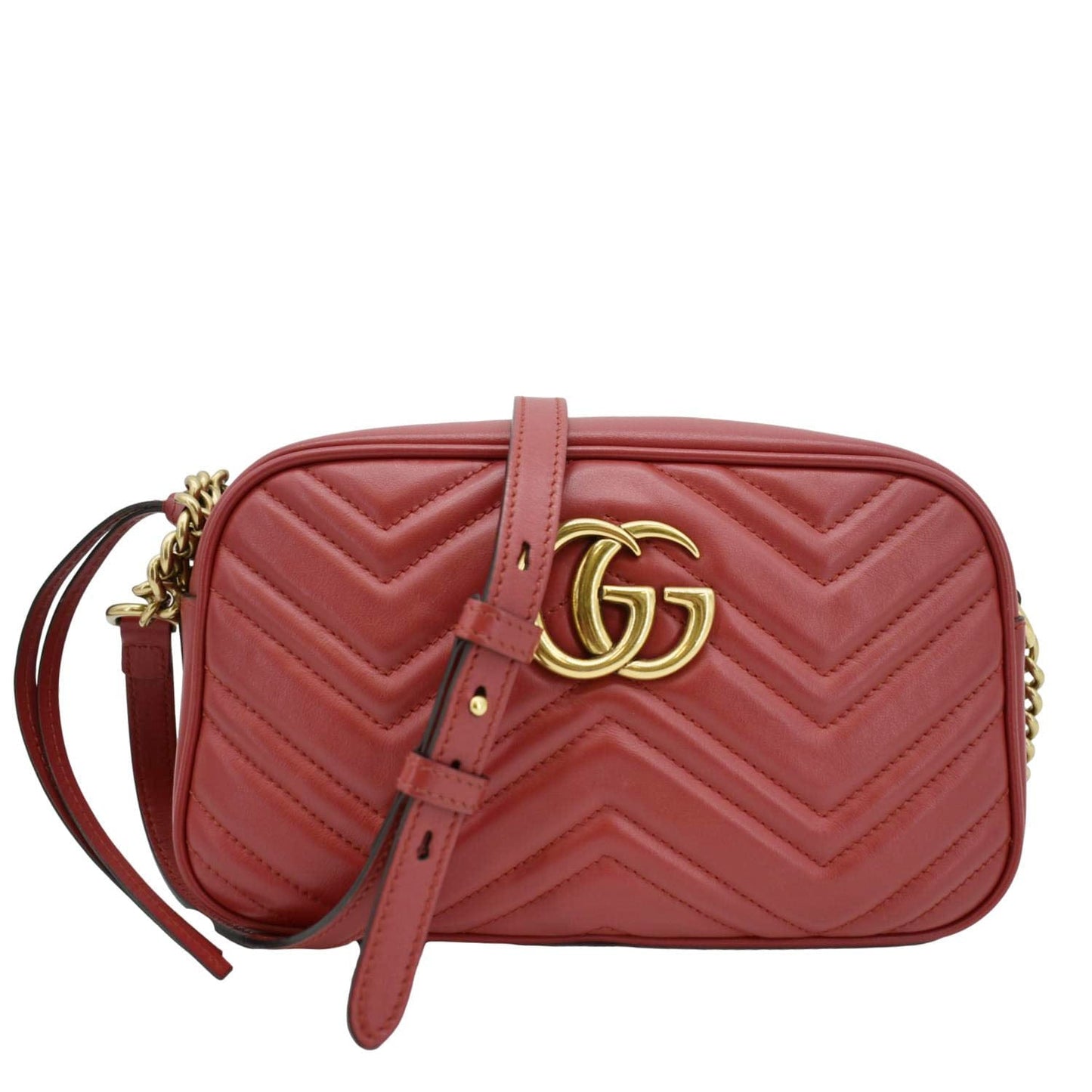 Gucci Marmont Small Chevron Crossbody Camera Bag Leather Matelasse Crossbody Bag Bag 3