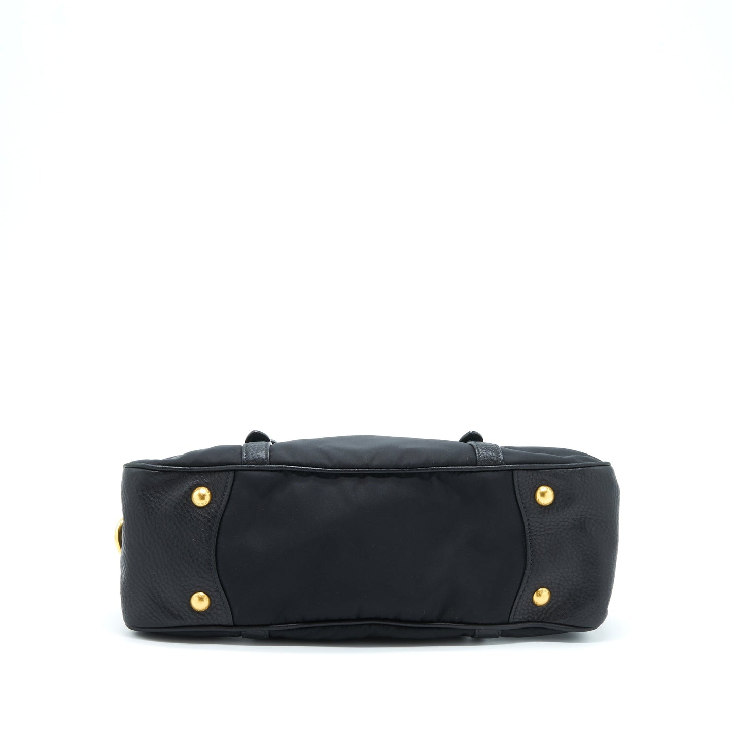 Prada Tessuto Handle Purse And Handbag Leather Nylon Travel Bag