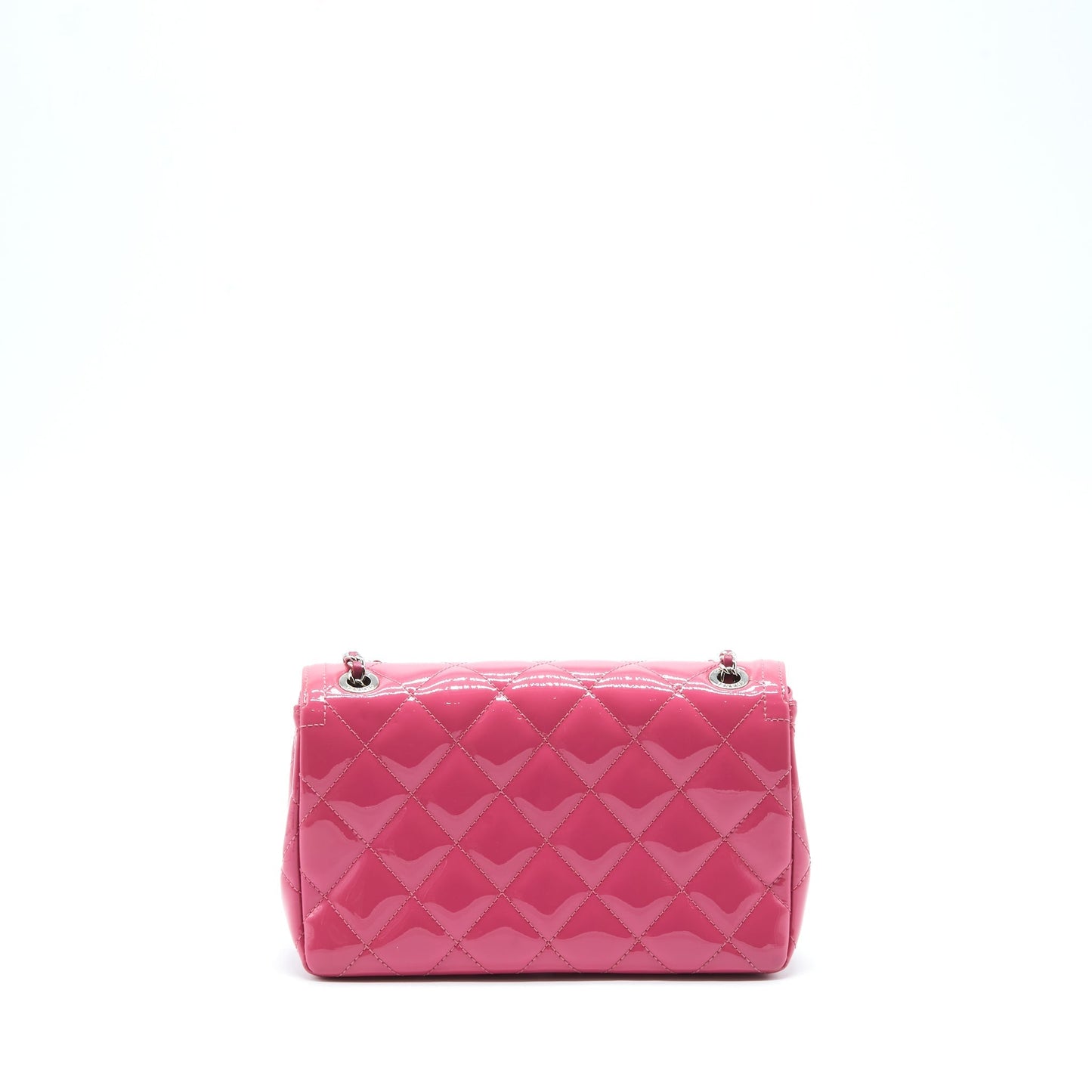 Chanel Coco Shine Flap Patent SHW Pink Shoulder Bag