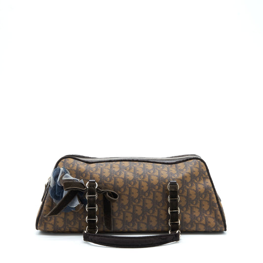 Dior Romantique Trotter Purse Velvet Handbag Canvas Travel Bag