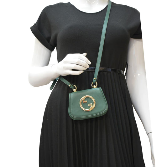 Gucci Blondie Crossbody Bag Leather Green
