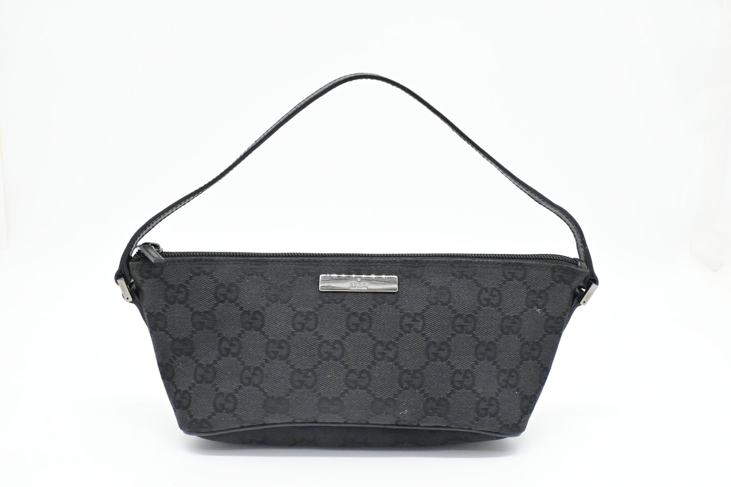 Gucci Boat GG Canvas Black Handbag