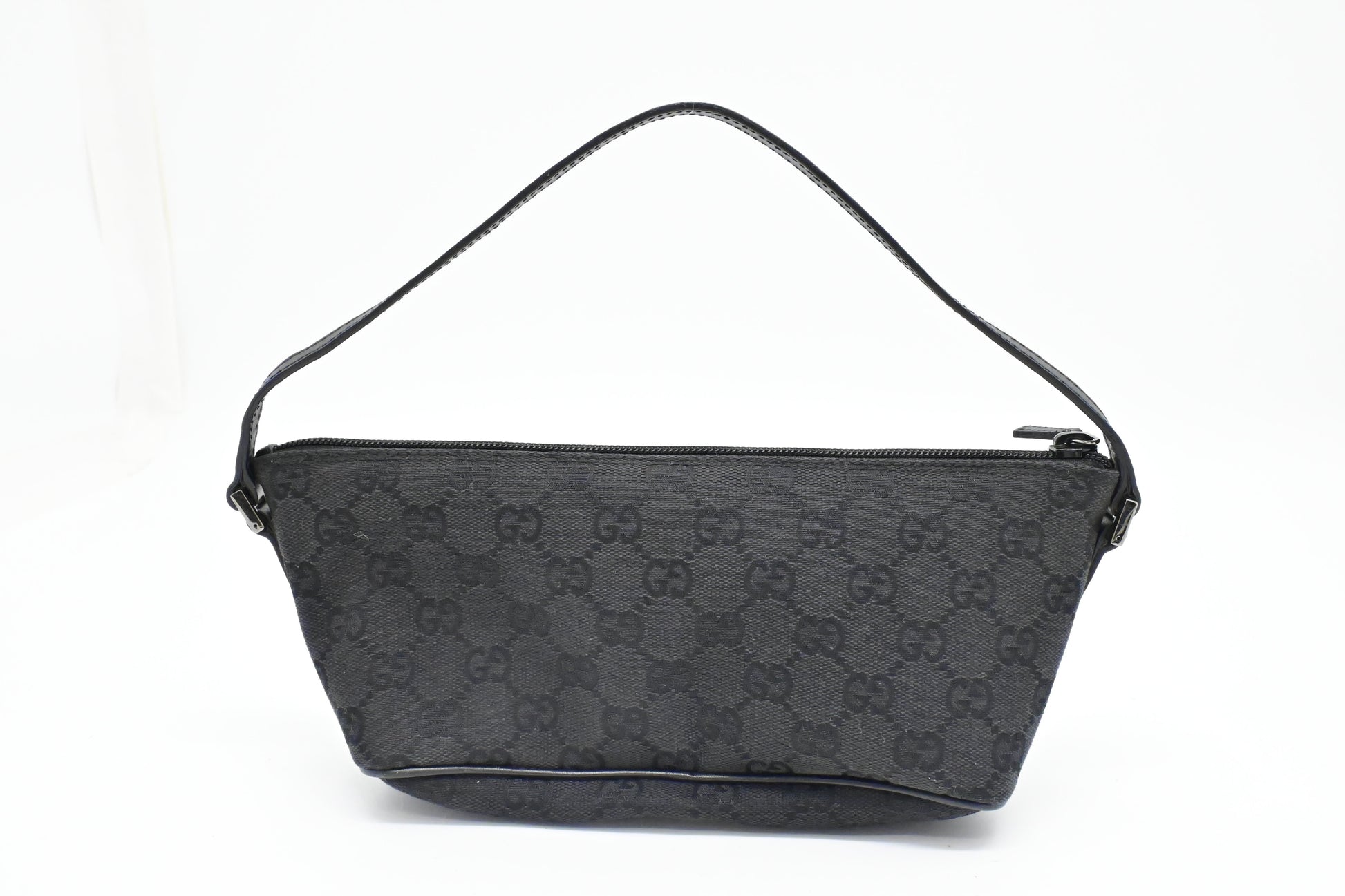 Gucci Boat GG Canvas Black Handbag