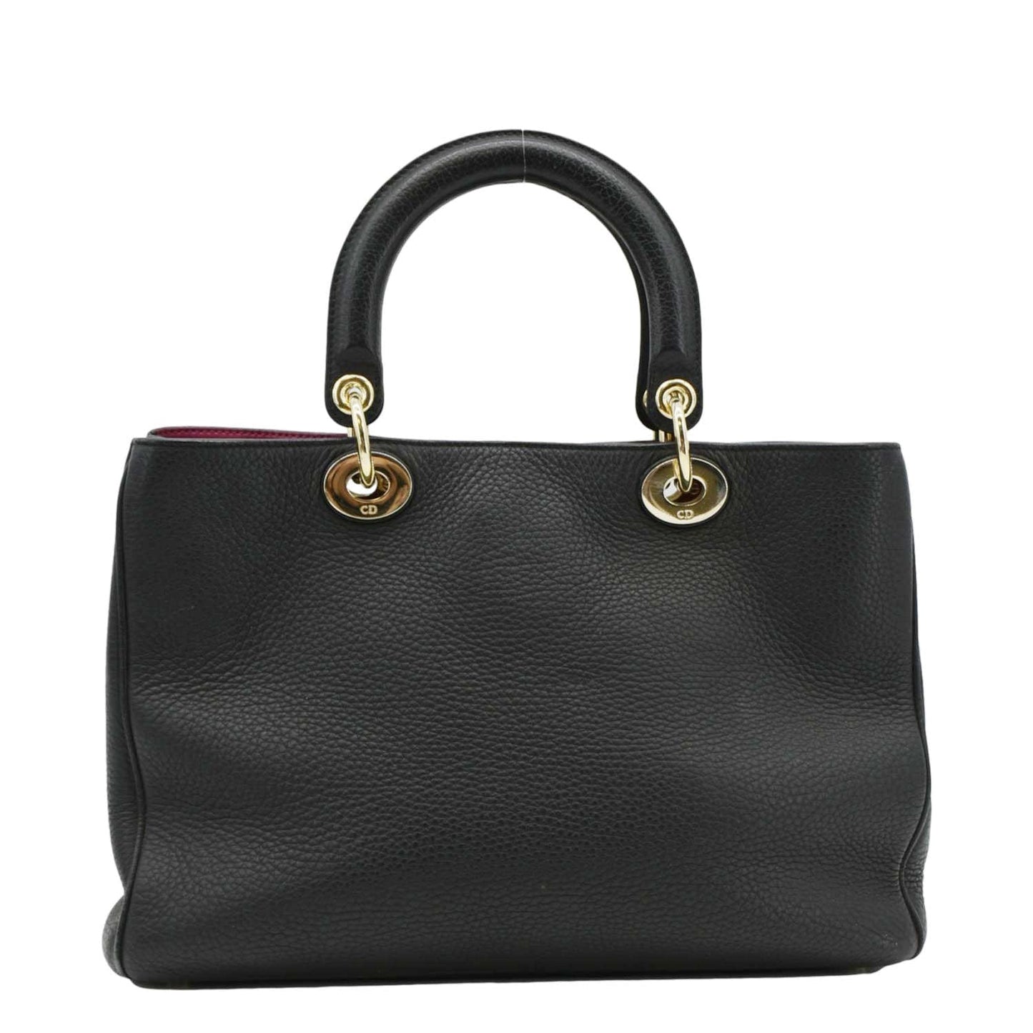Dior issimo Tote Shoulder Bag Leather Black