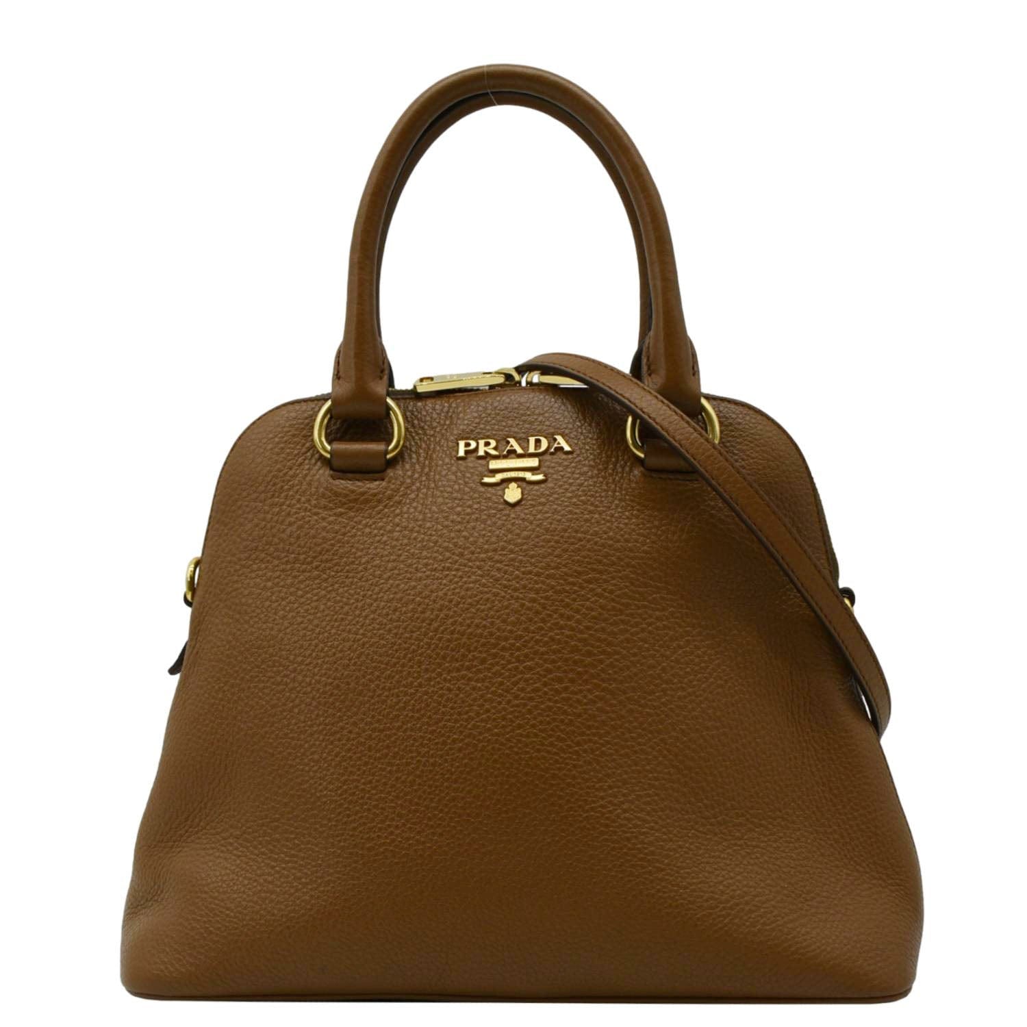 Vitello Daino Tote Bag Leather Brown