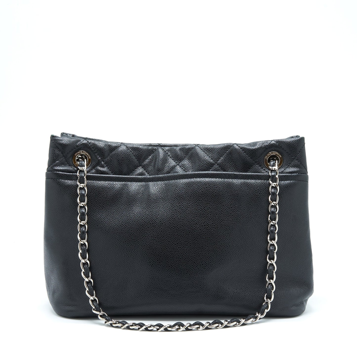 Chanel Timeless Soft Shopper Caviar SHW Black Tote Bag