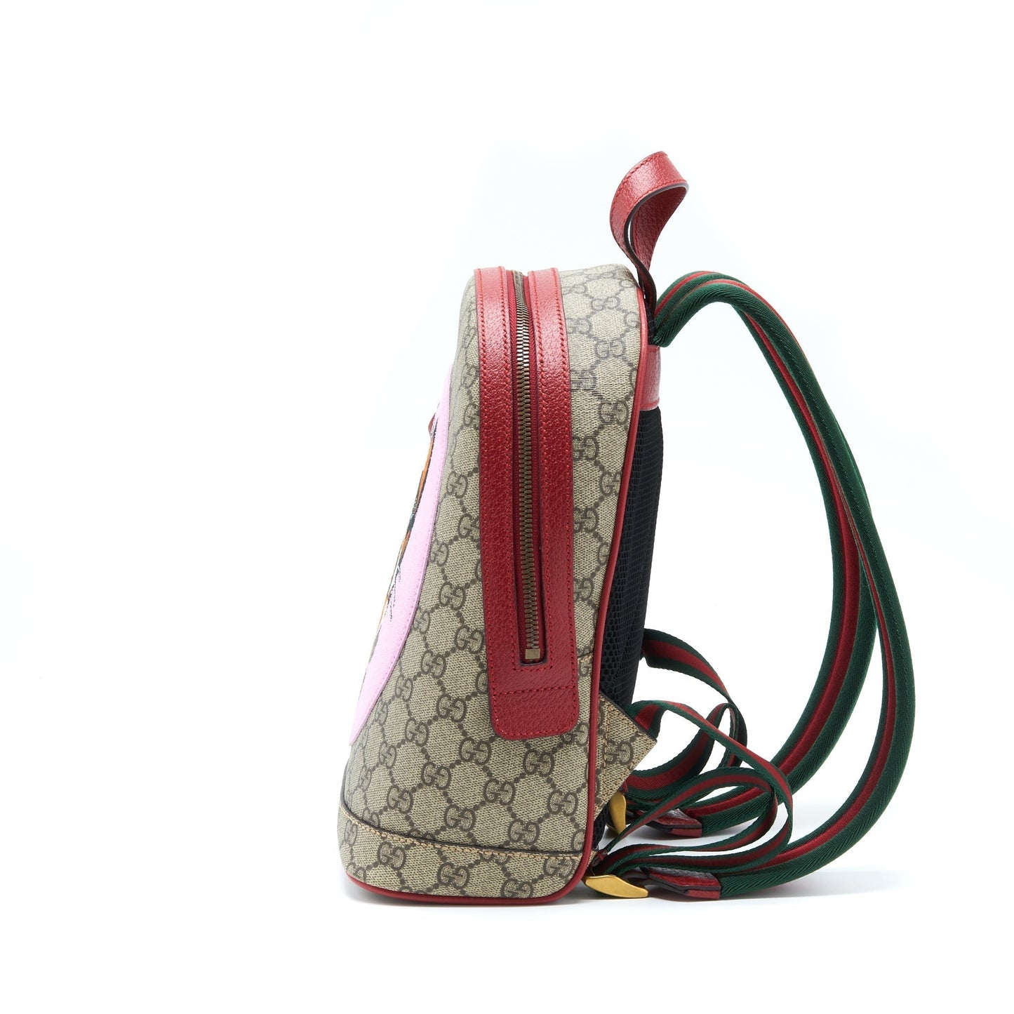 Gucci Cat Print Supreme Backpack Multicolour Red Pink
