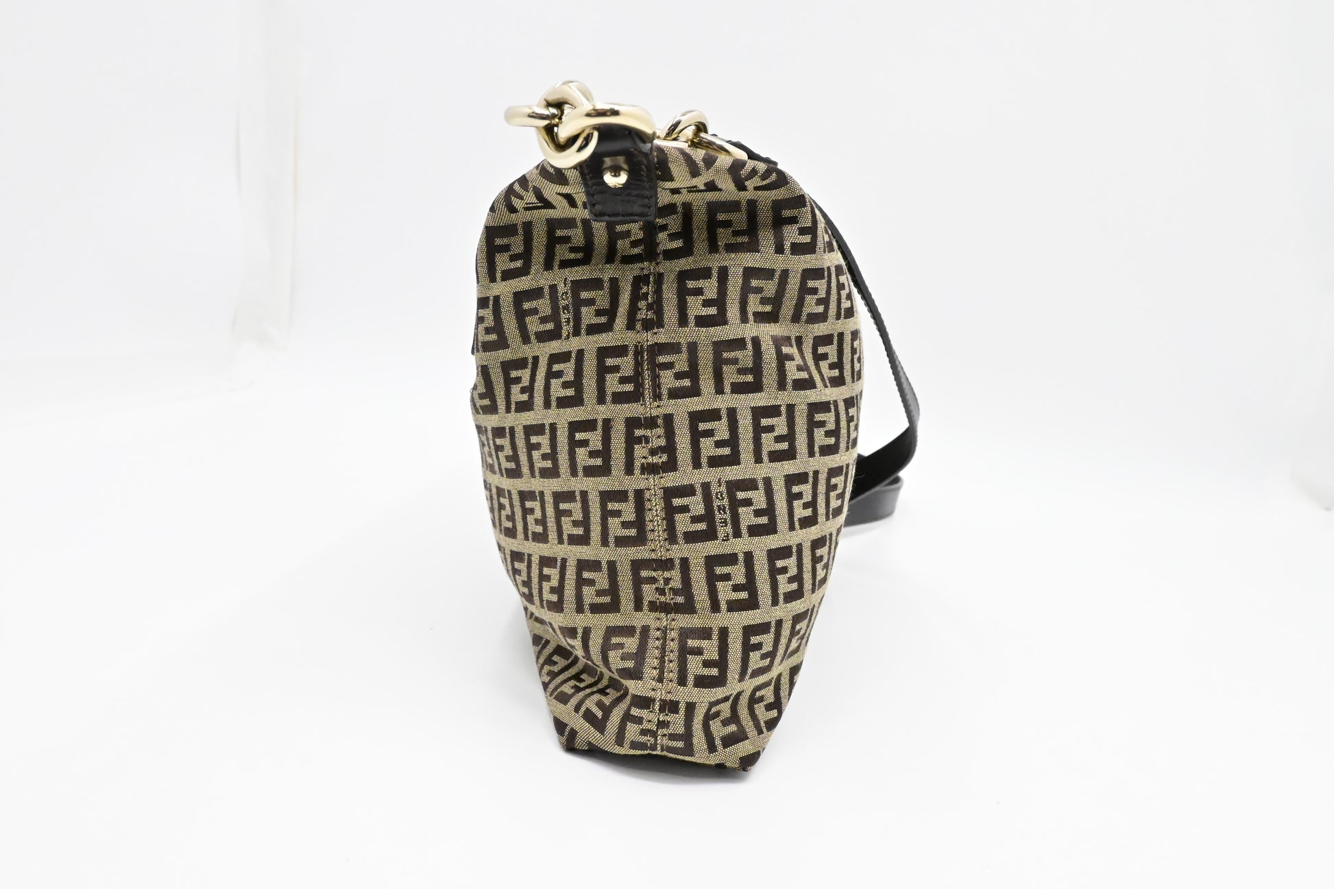 Fendi Crossbody Bag In Zucchino Canvas Brown