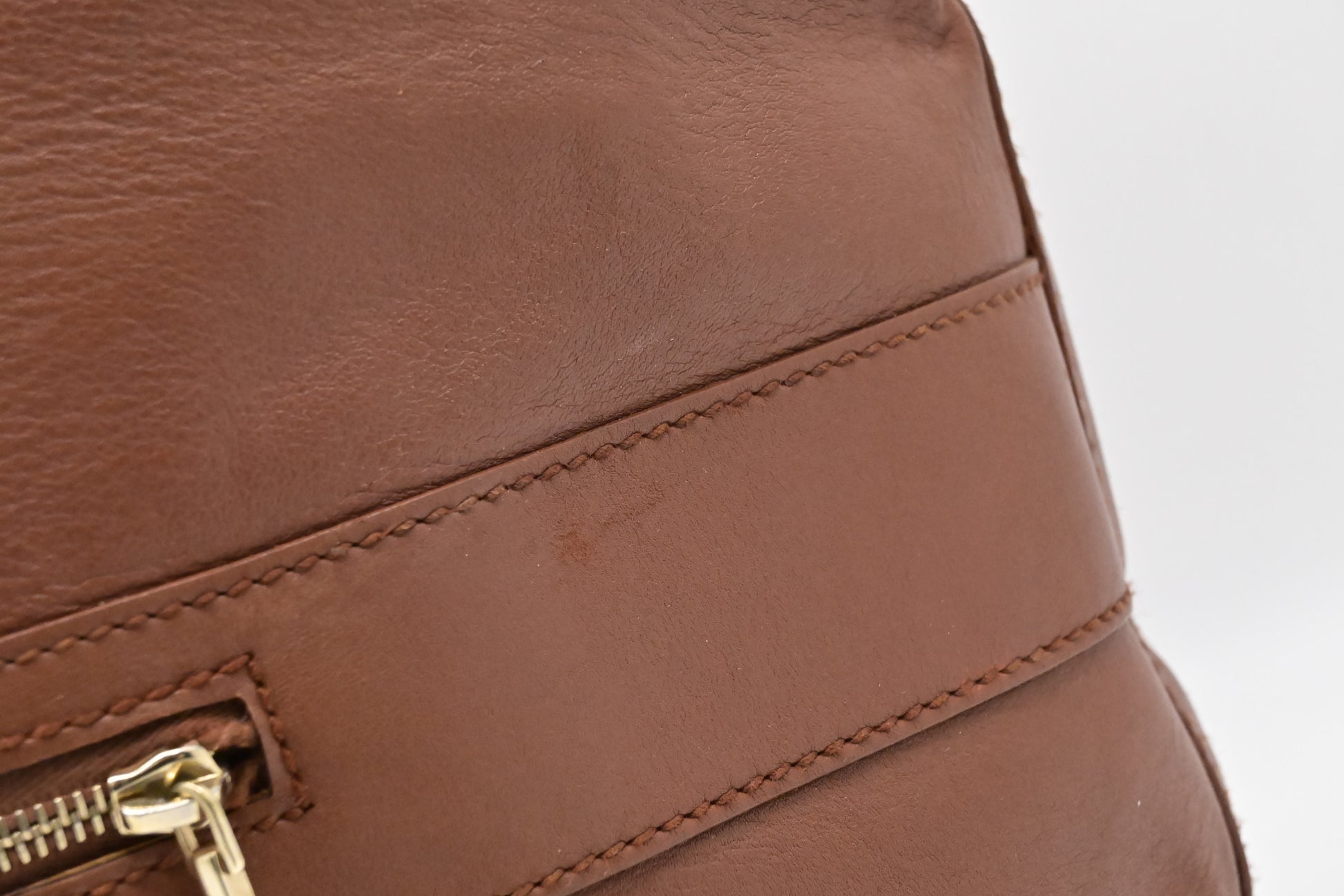 Gucci Hobo Travel Bag In Leather Brown