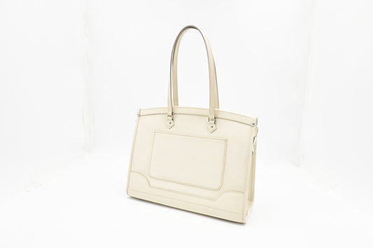 Louis Vuitton Madeleine GM Epi Leather White Handbag