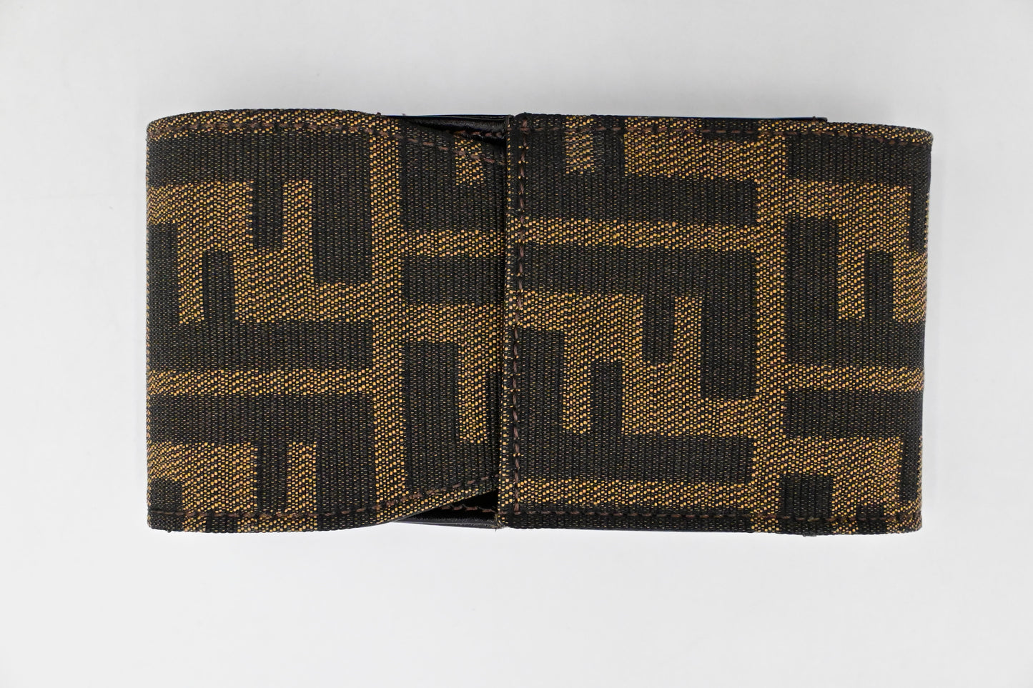 Fendi Cigarette Case In Zucca Handbag Canvas Travel Bag