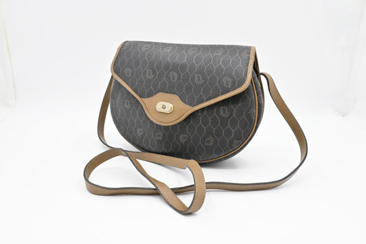 Dior Crossbody In Honeycomb Handbag Canvas Black Crossbody Bag