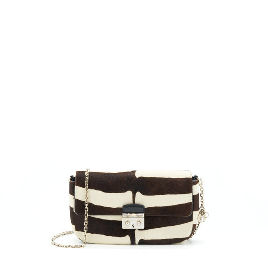 Dior Miss Purse With Pony Hair Multicolour Handbag Mini Chain Travel Bag