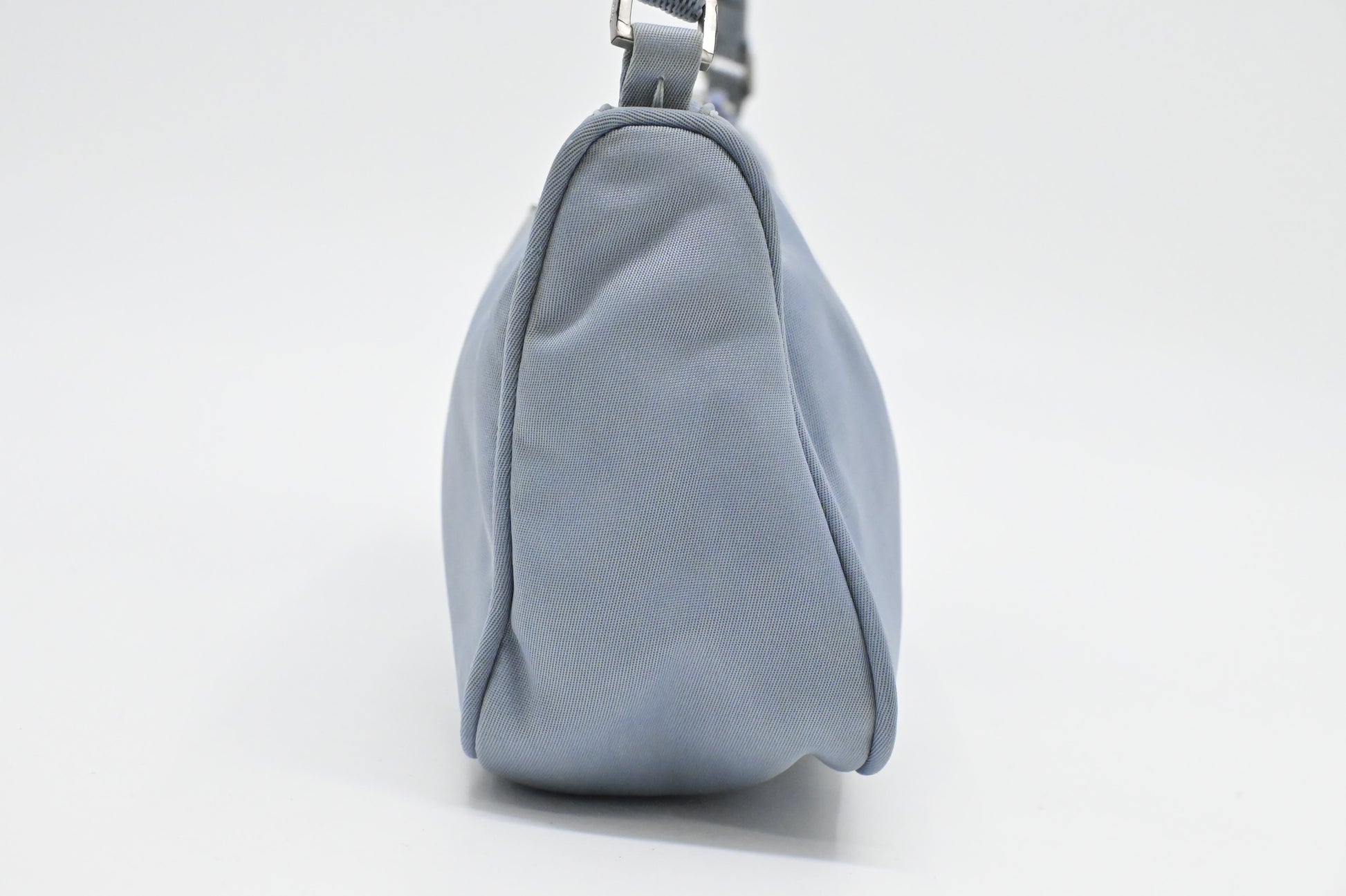 Prada Pochette In Light Handbag Nylon Blue Travel Bag