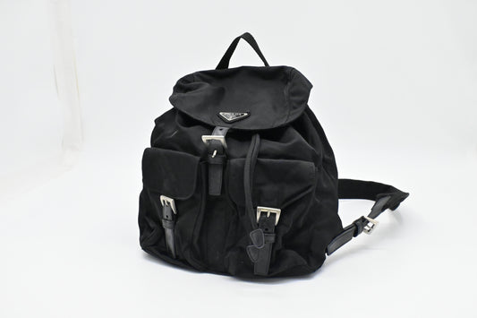Prada Small Backpack In Handbag Canvas Nylon