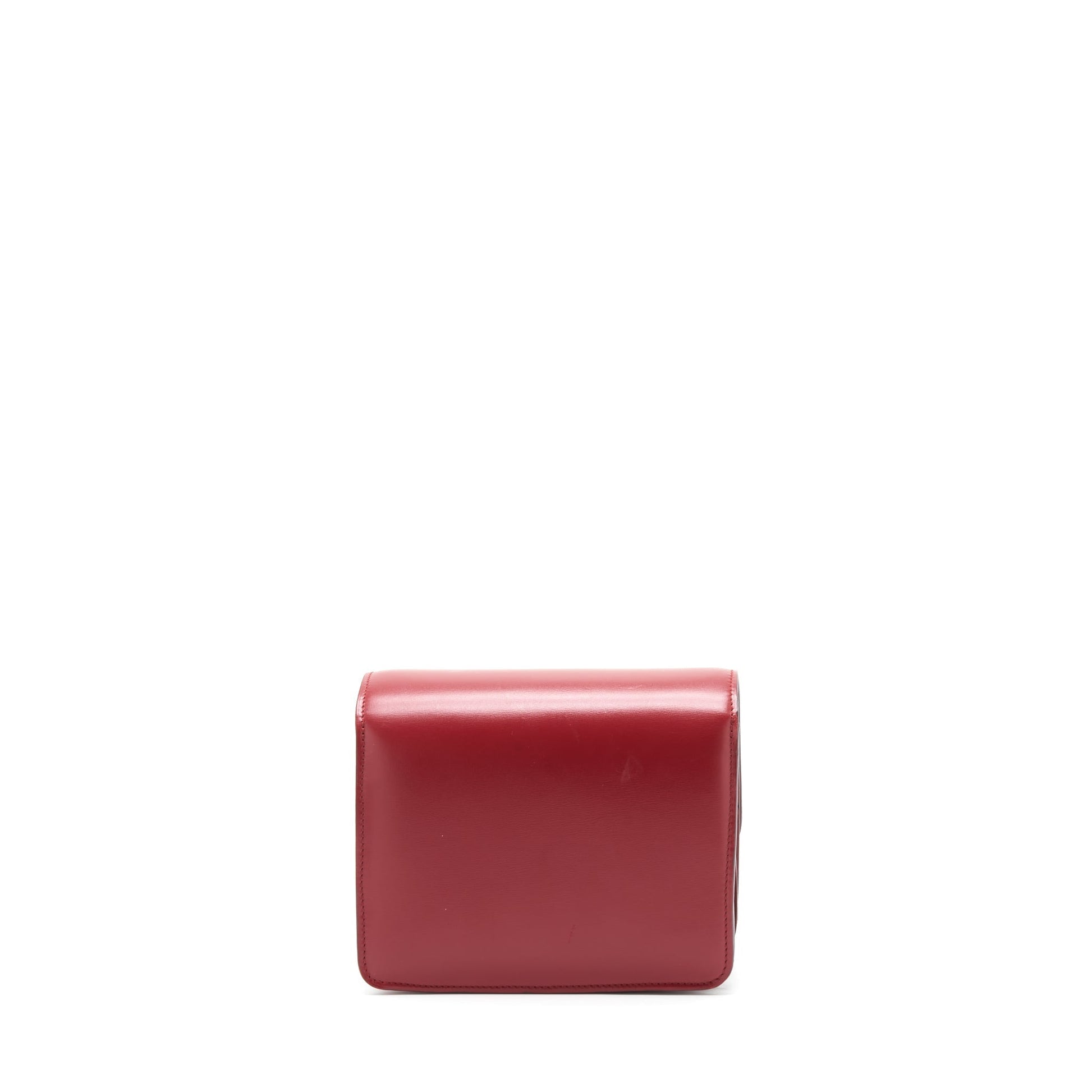 Celine Classic Purse In Box Calfskin Handbag Red Small Travel Bag