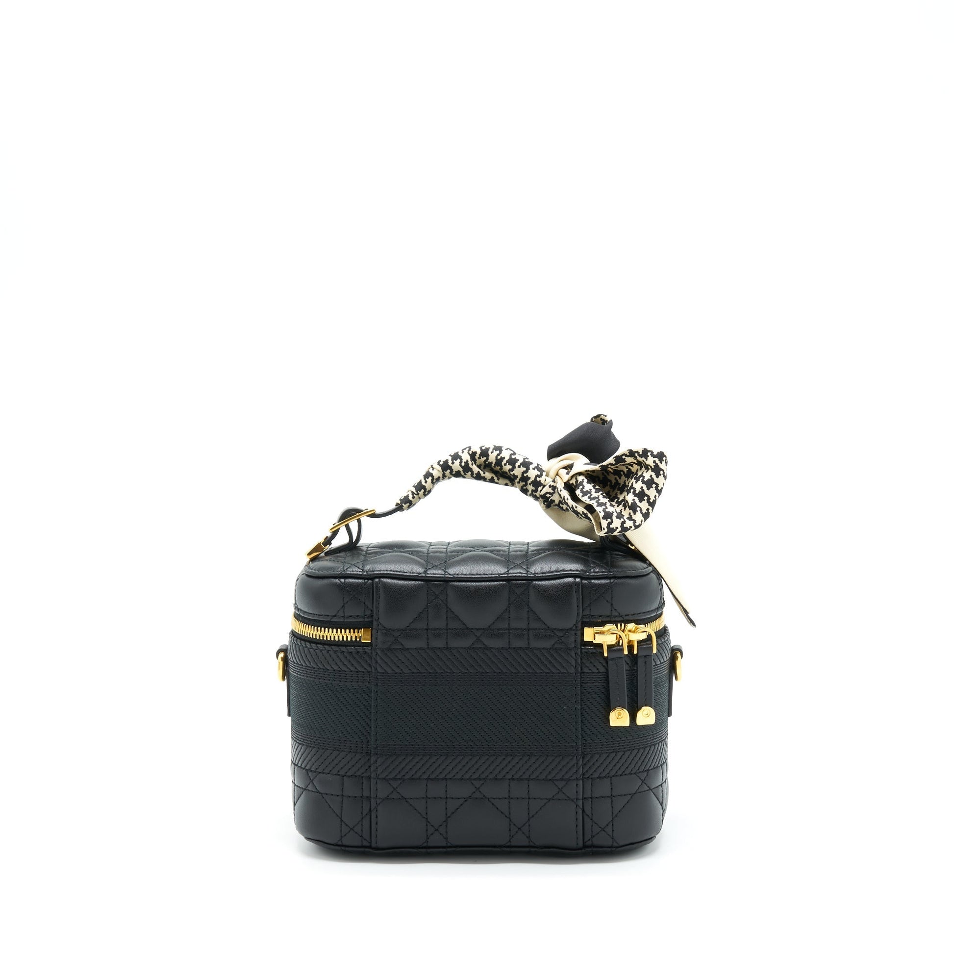 Dior travel Vanity Case With An Extra Twilly Black Small Travel Bag