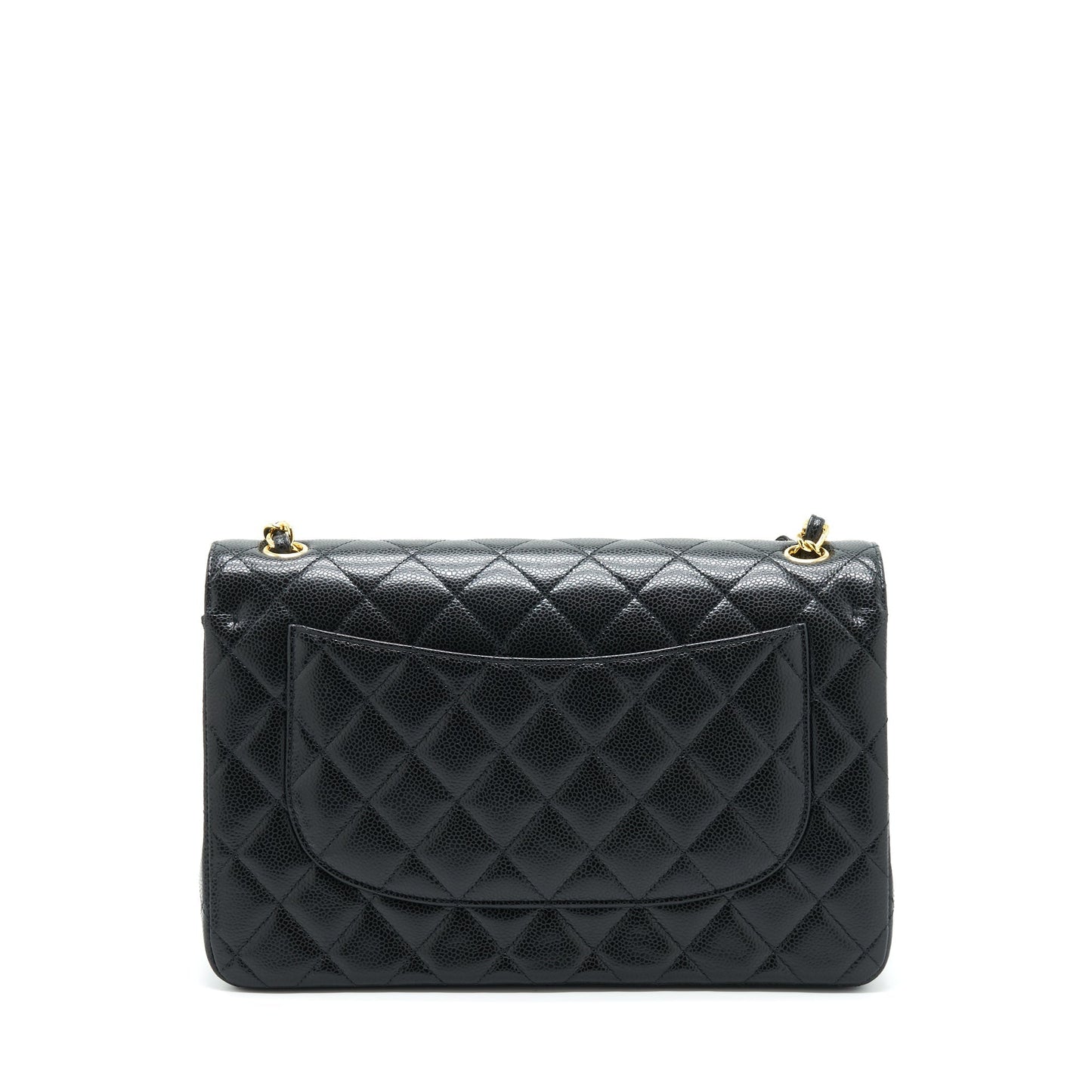 Chanel Jumbo Classic Double Flap Caviar GHW Black Shoulder Bag