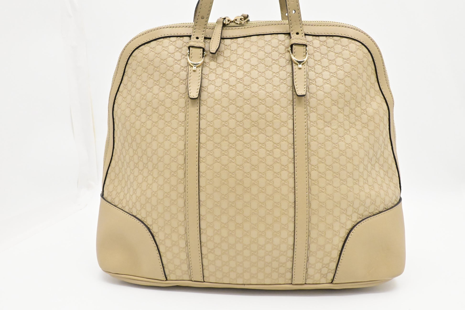 Gucci Micro Guccissima Leather Beige Travel Bag