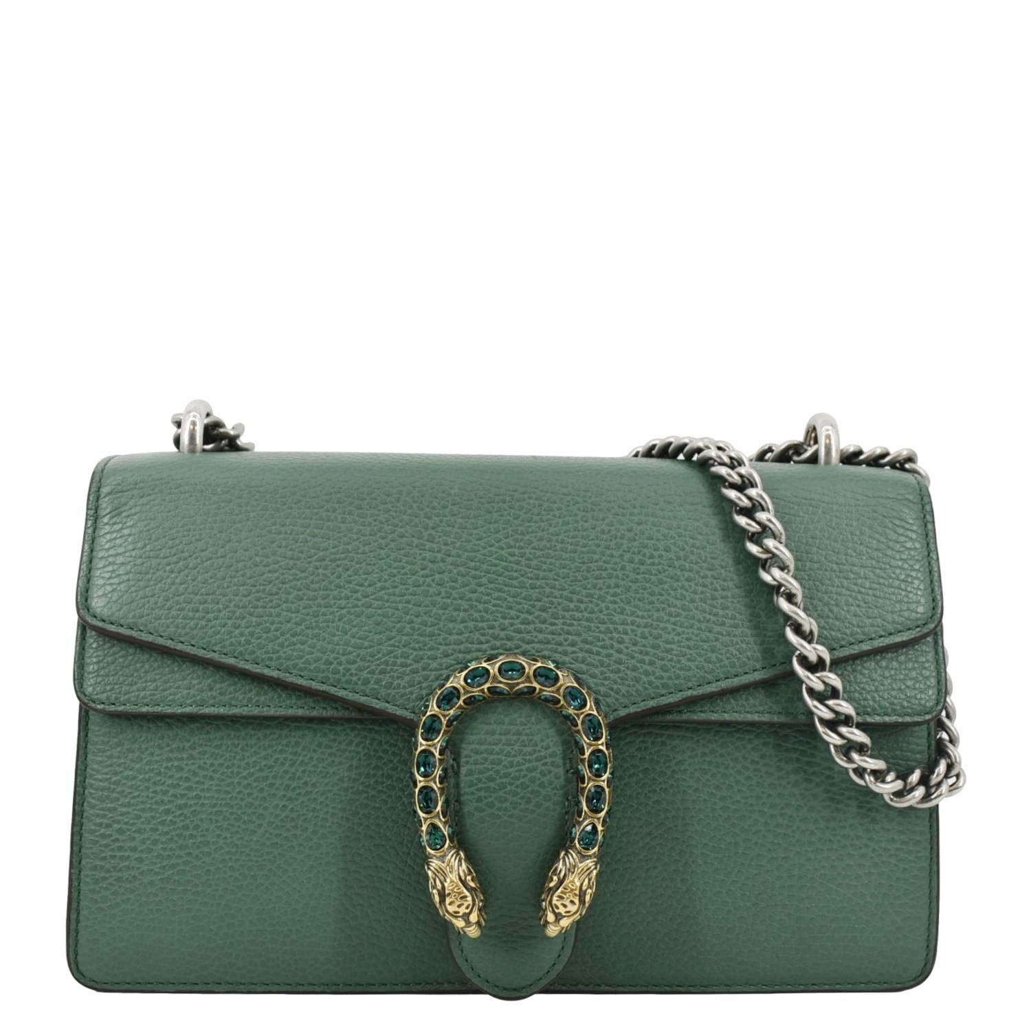 Gucci Dionysus Shoulder Bag Emerald Leather Green