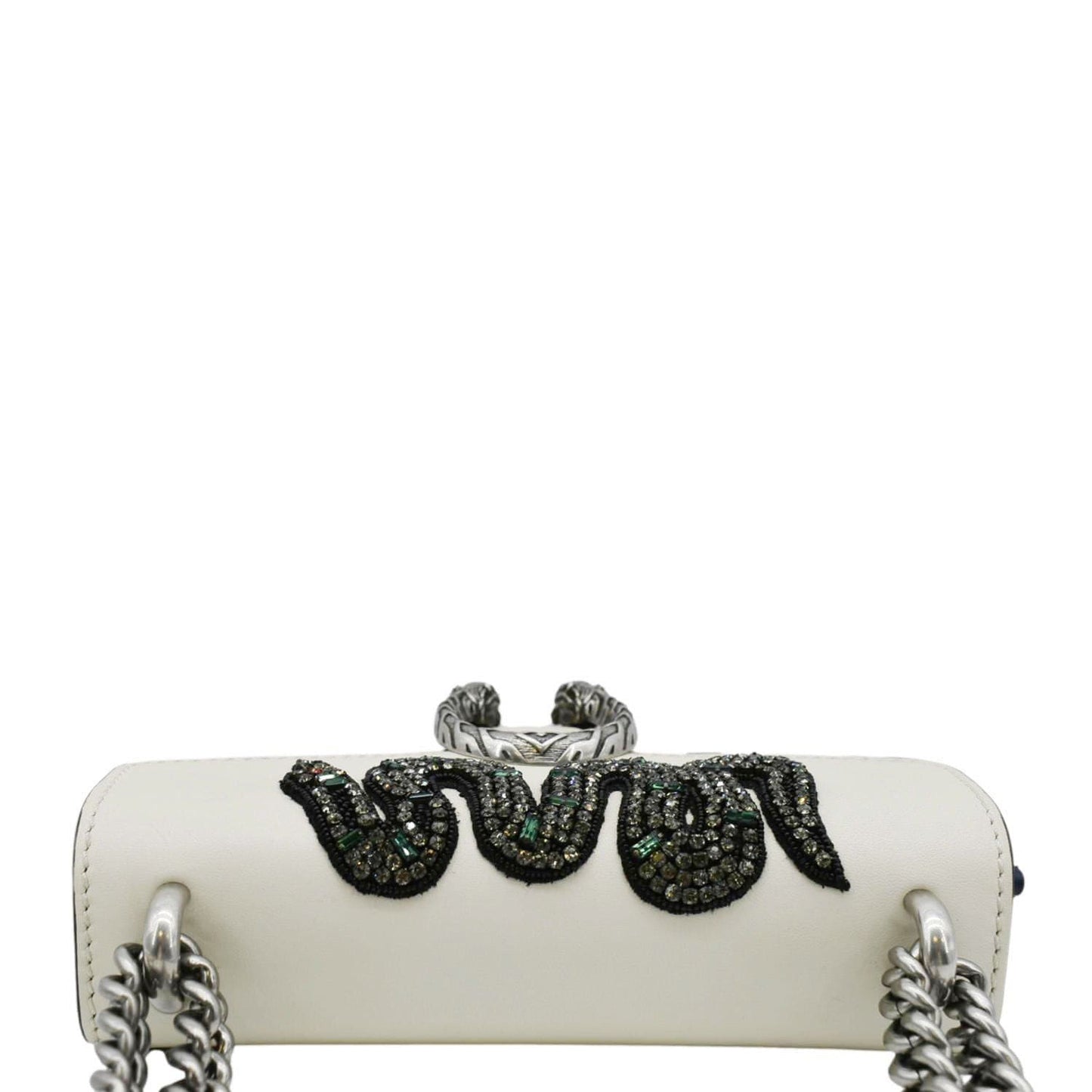 Gucci Dionysus Embroidered Snake Shoulder Bag Leather