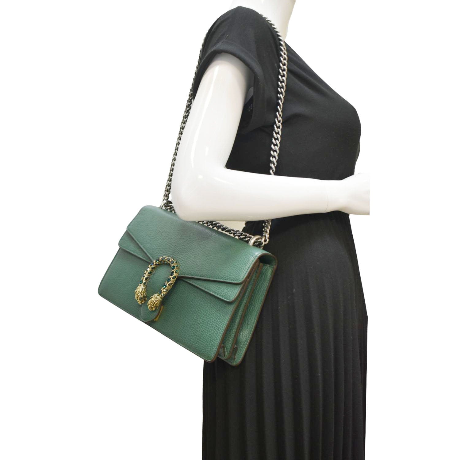 Gucci Dionysus Shoulder Bag Emerald Leather Green