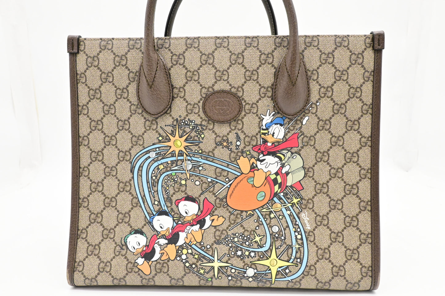 Gucci x Disney Donald Duck 2way GG Supreme Canvas Travel Bag