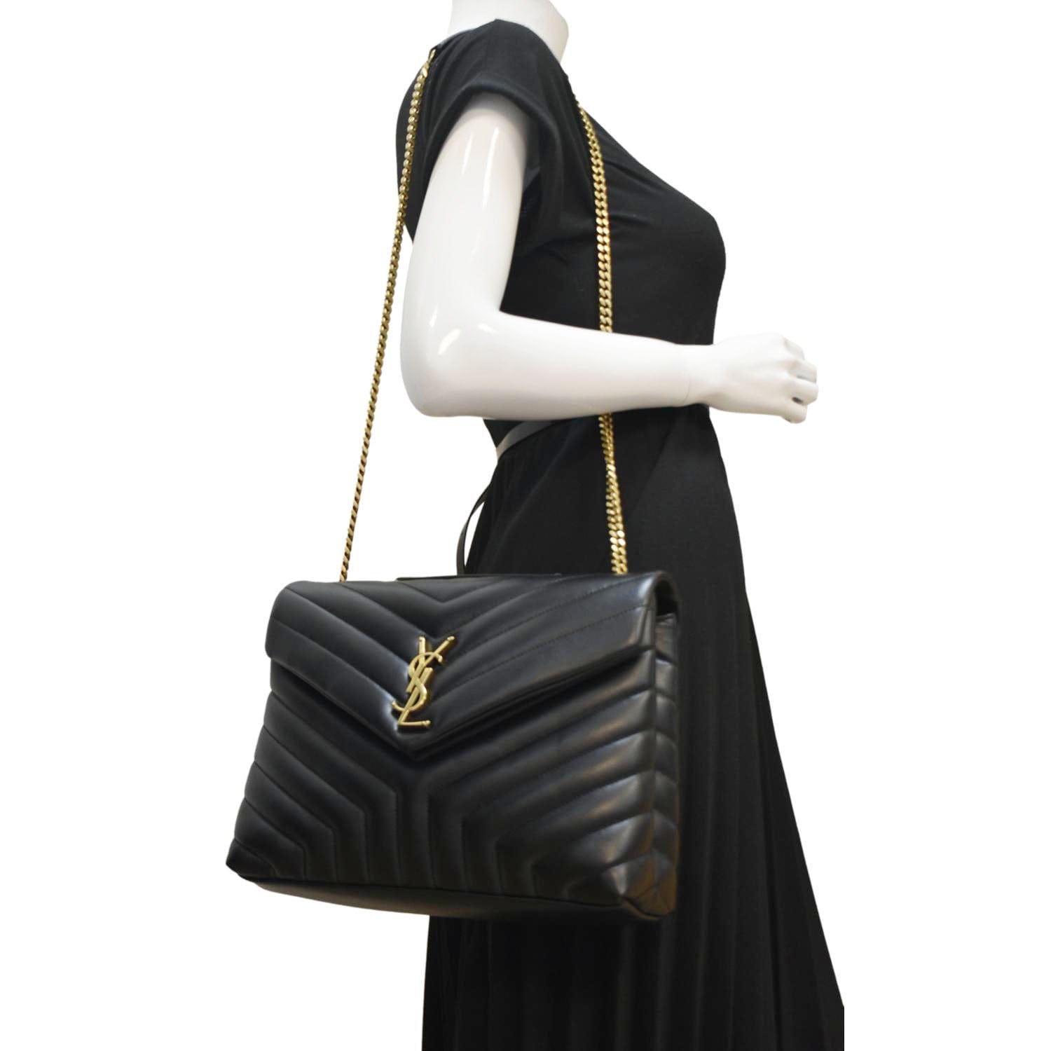 YSL Saint Laurent Saint Loulou Medium Crossbody Bag Leather Quilted