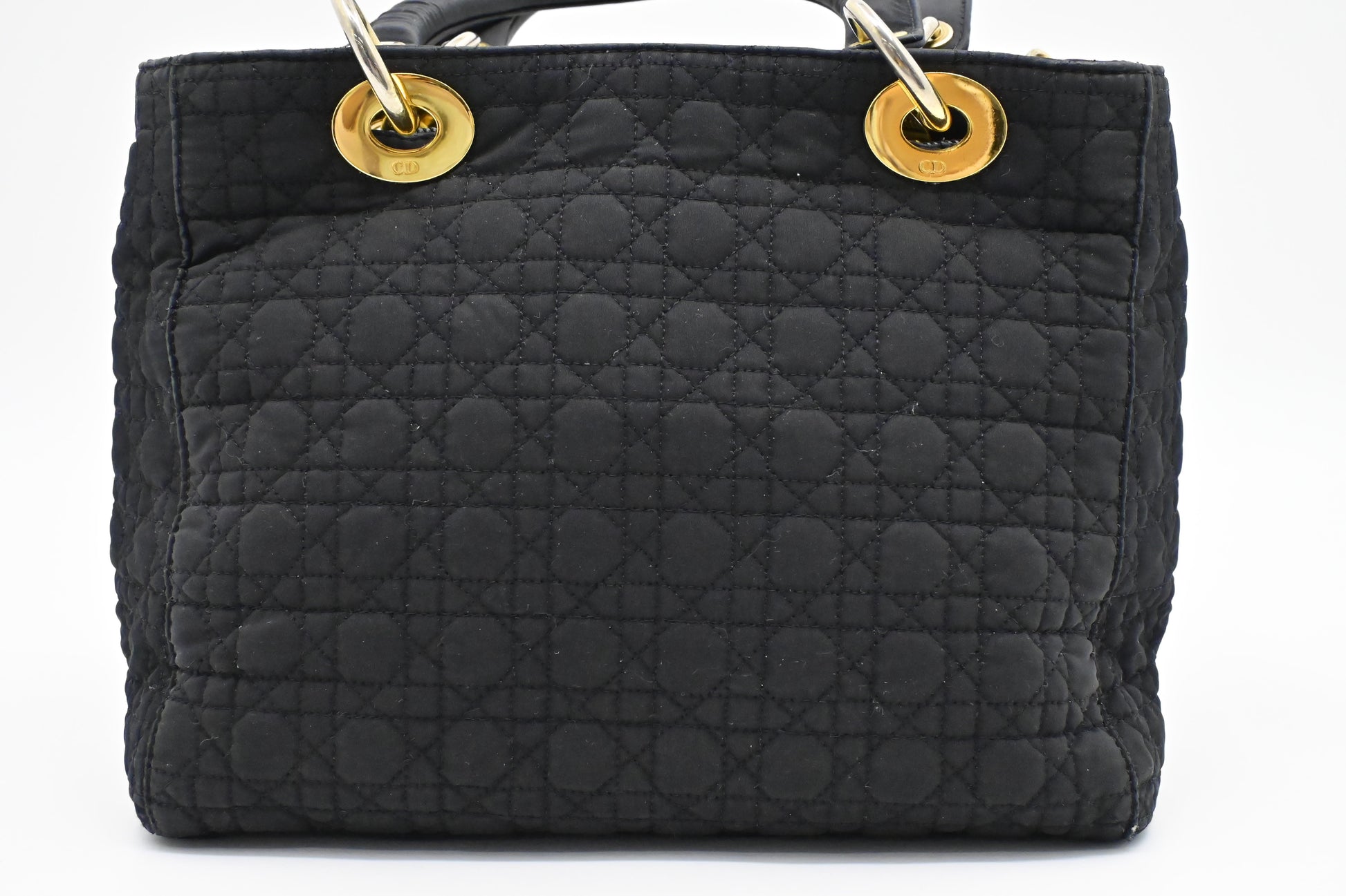 Dior Lady In Handbag Nylon Black Travel Bag