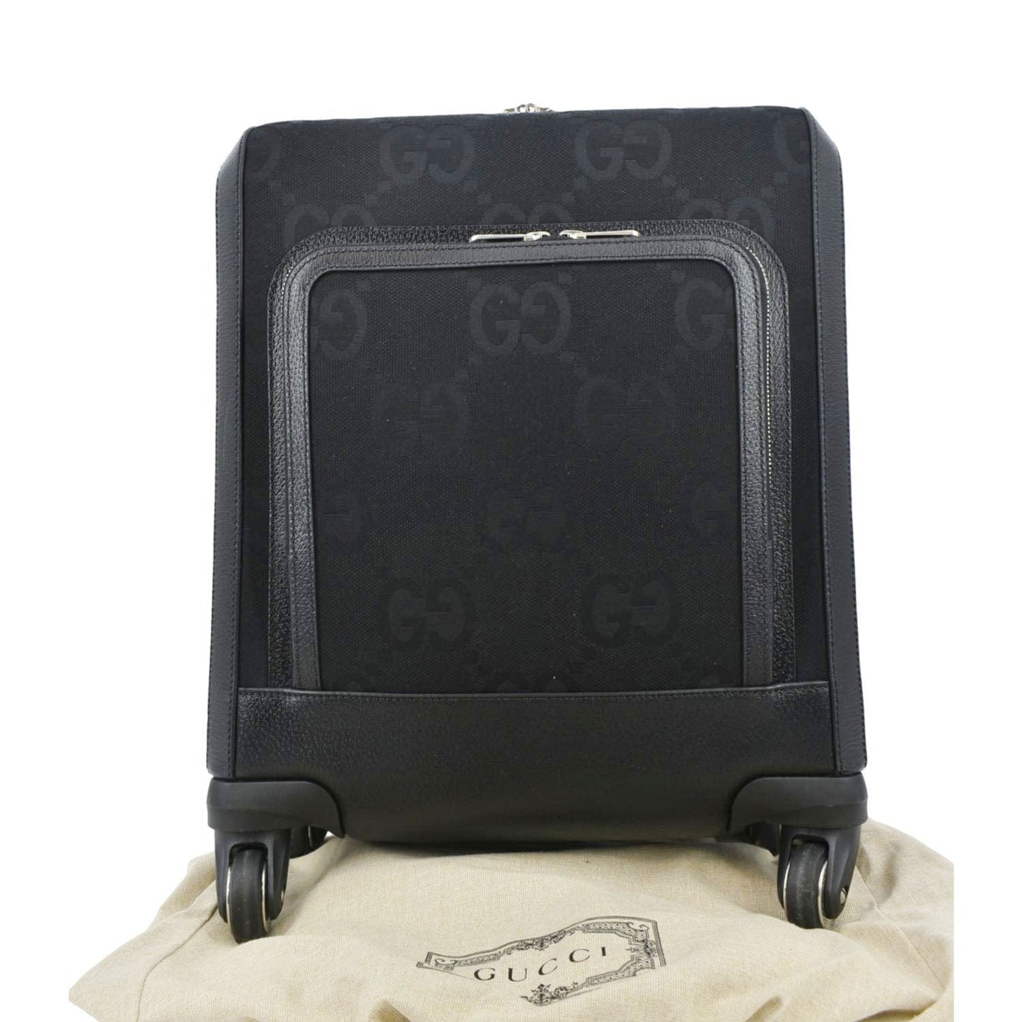 Gucci Cabin Trolley Jumbo Supreme Travel Bag Canvas Black