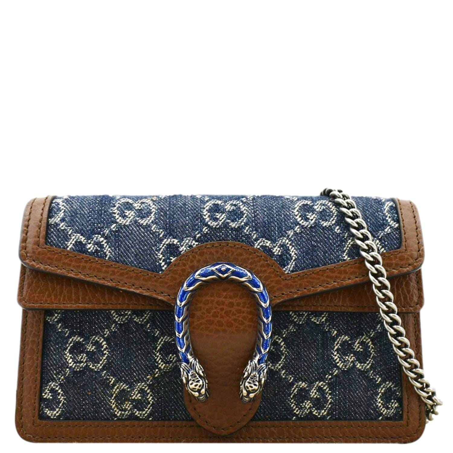 Gucci Dionysus Super Supreme Crossbody Bag Canvas Blue