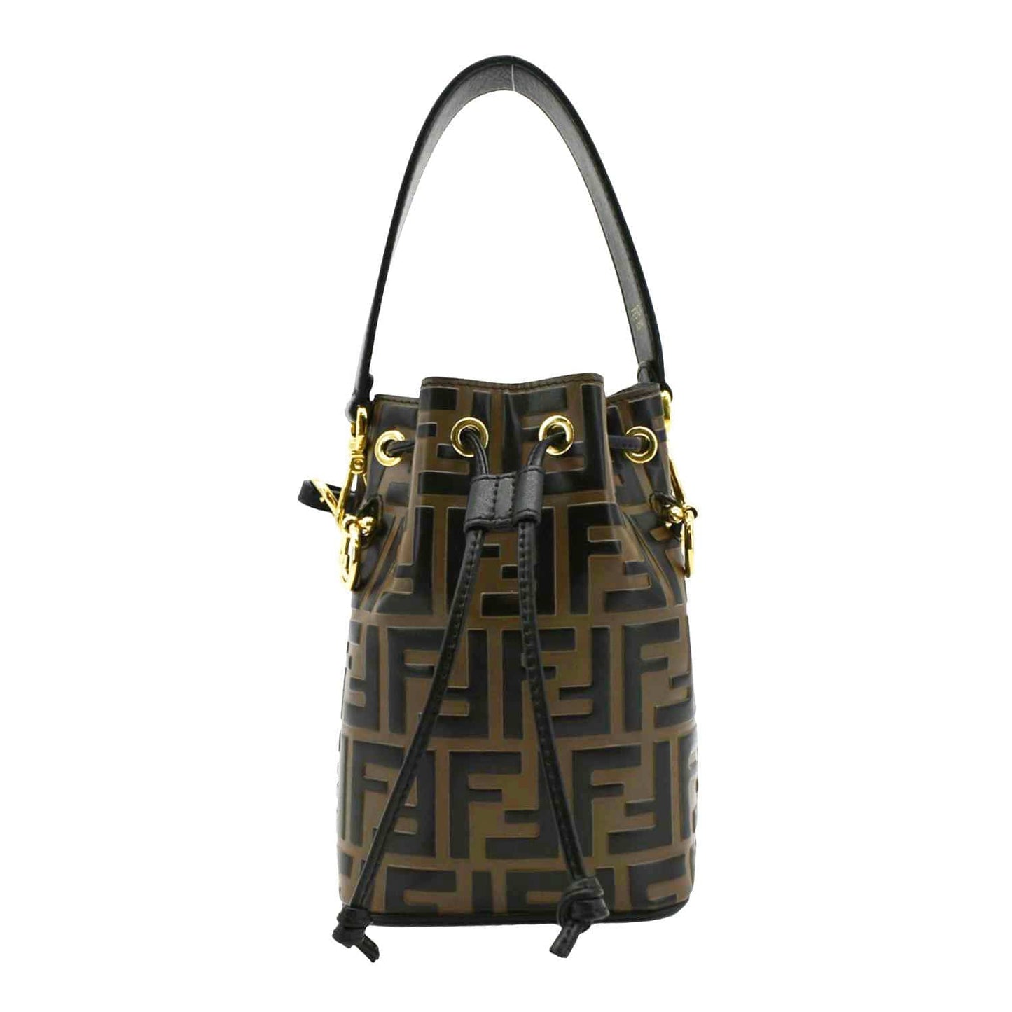 Fendi Mon Tresor Crossbody Bag Leather Brown Mini