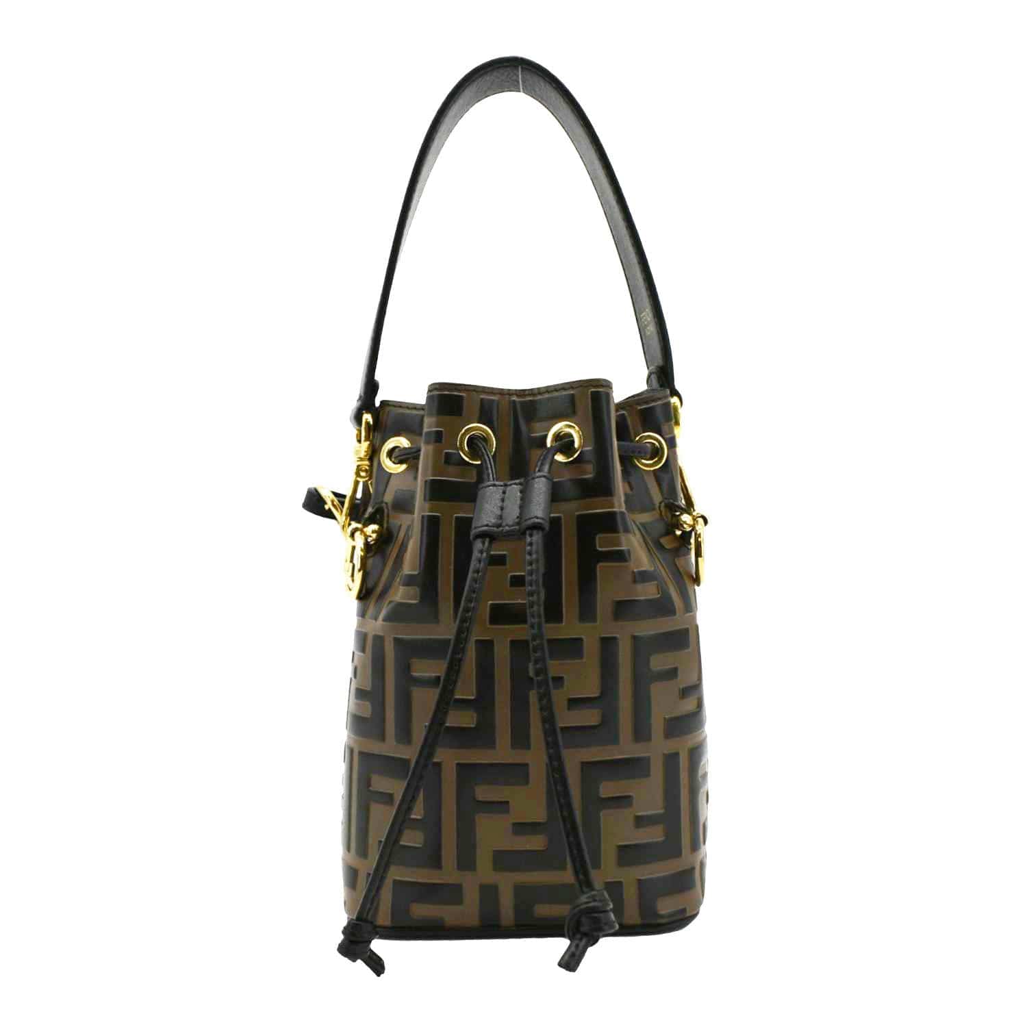 Fendi Mon Tresor Crossbody Bag Leather Brown Mini