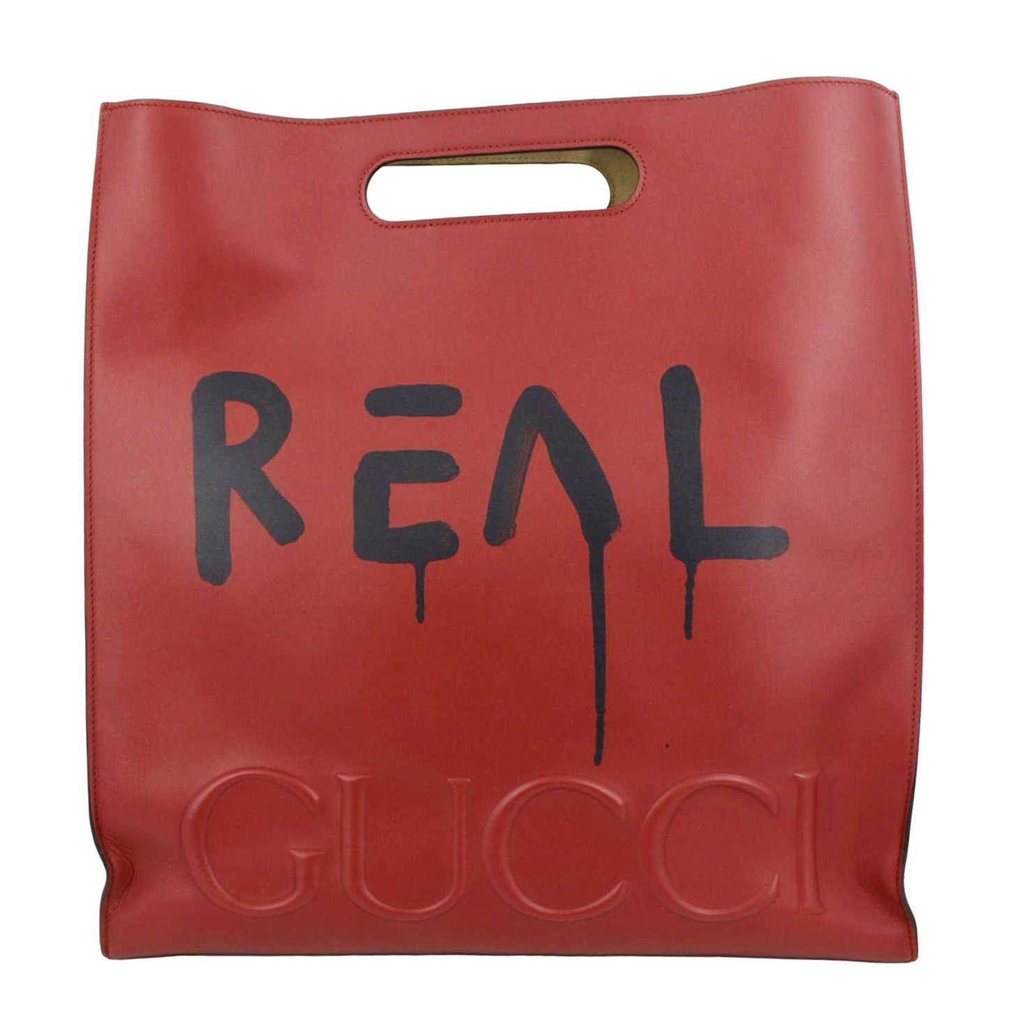 Gucci Ghost Real Xl Tote Bag Leather Red