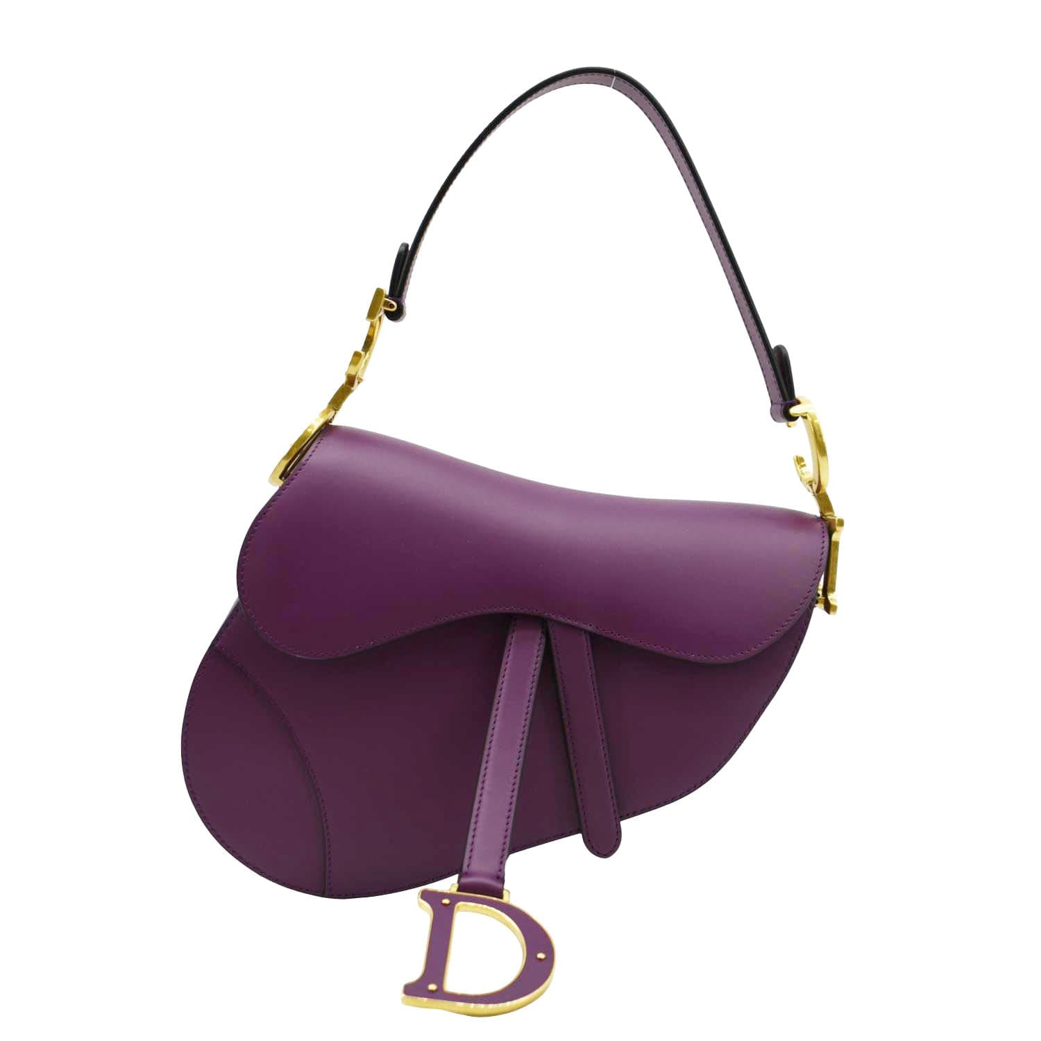 Dior Saddle Satchel Bag Mulberry Leather Travel Bag