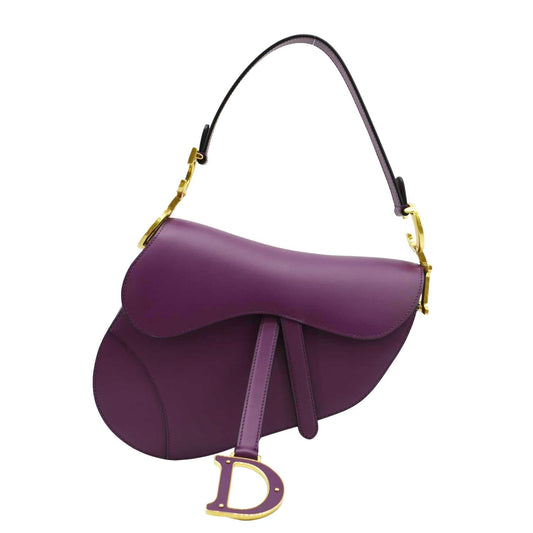 Dior Saddle Satchel Bag Mulberry Leather Travel Bag