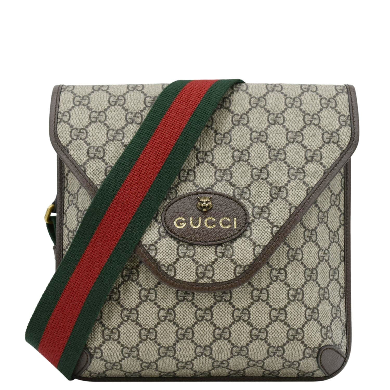 Gucci Neo Supreme Messenger Bag Canvas Beige Crossbody Bag Messenger 598604