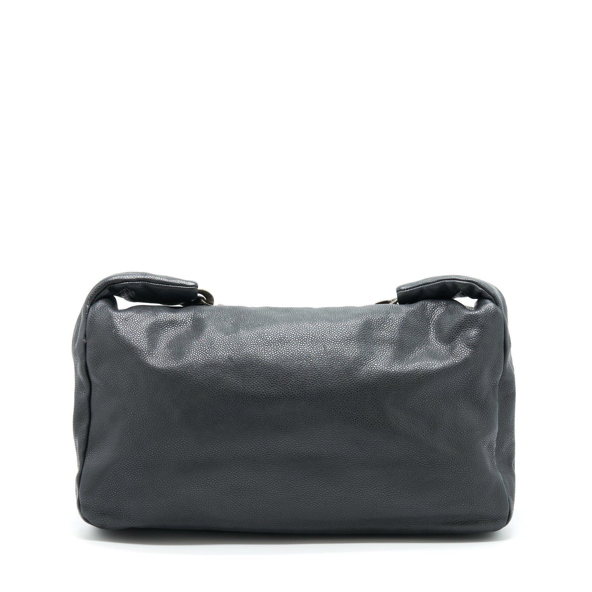 Chanel Caviar Ruthenium Hardware Black Shoulder Bag