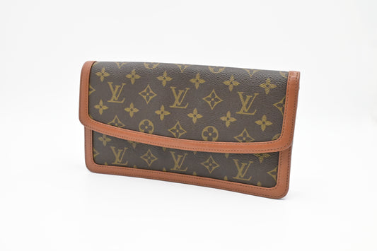 Louis Vuitton Pochette Dame GM Monogram Canvas Clutch Bag