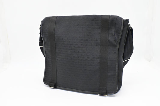 Dior Messenger Bag In Canvas Black Travel Bag