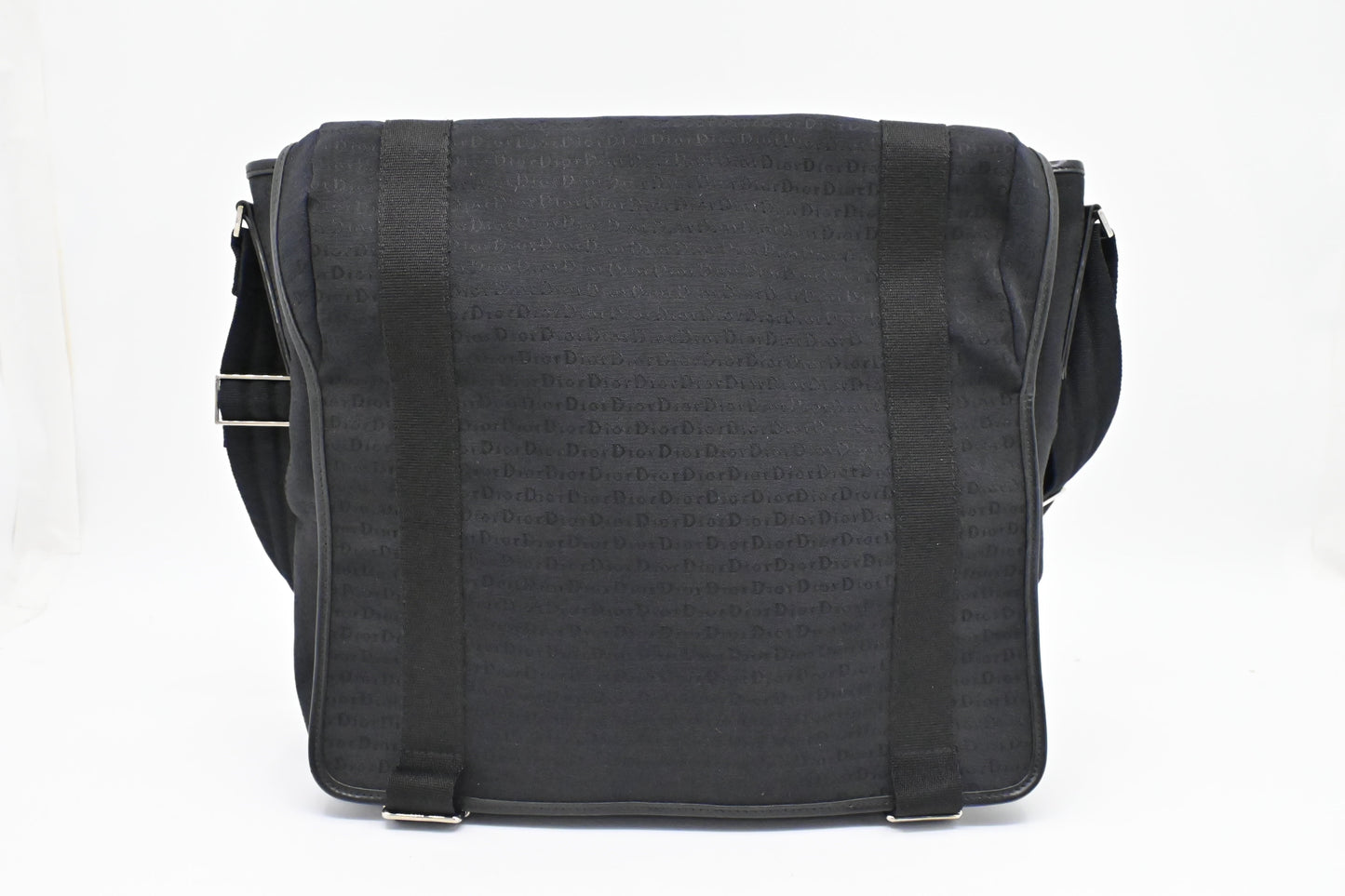 Dior Messenger Bag In Canvas Black Travel Bag