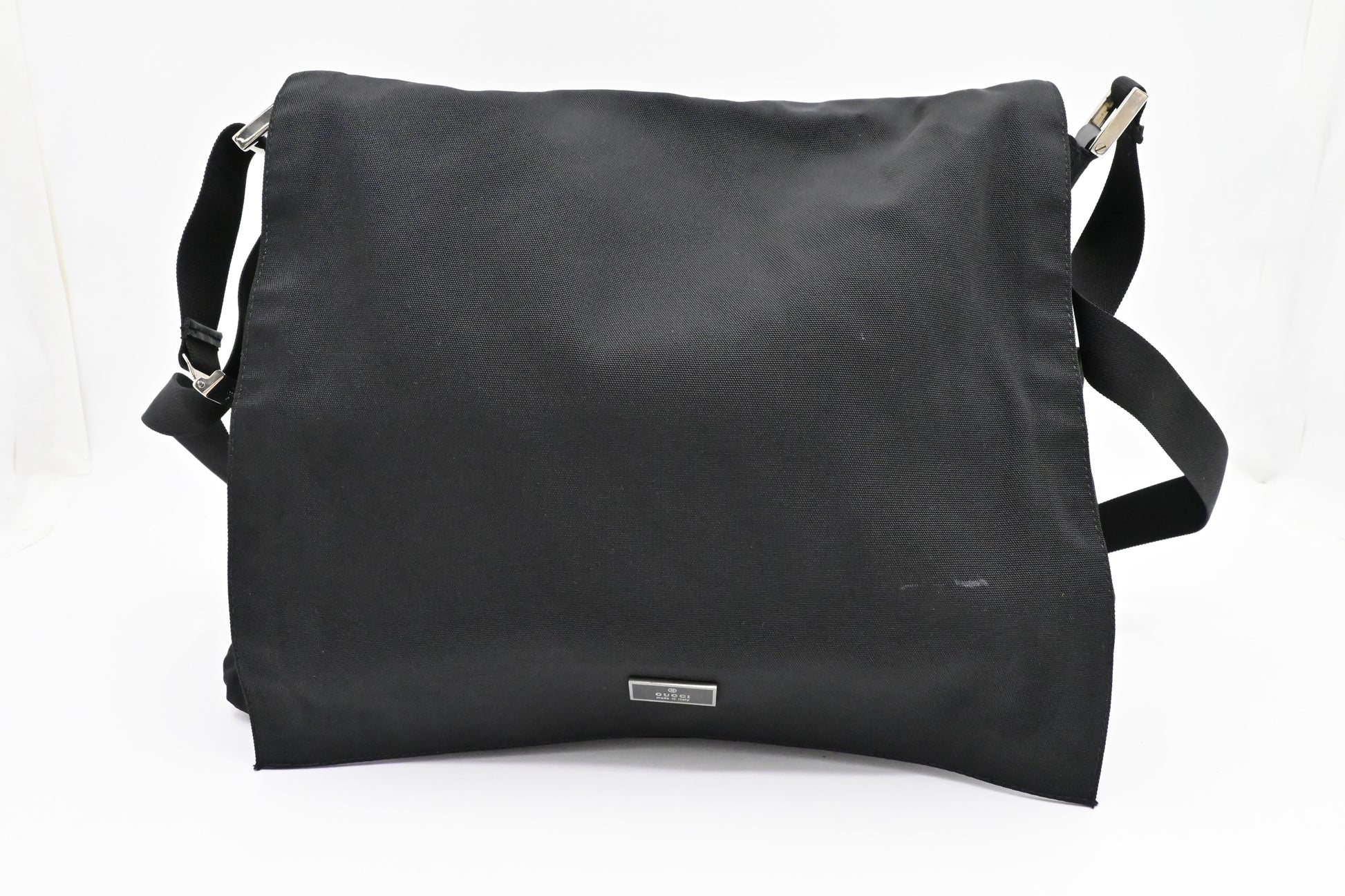 Gucci Messenger Canvas Black Travel Bag