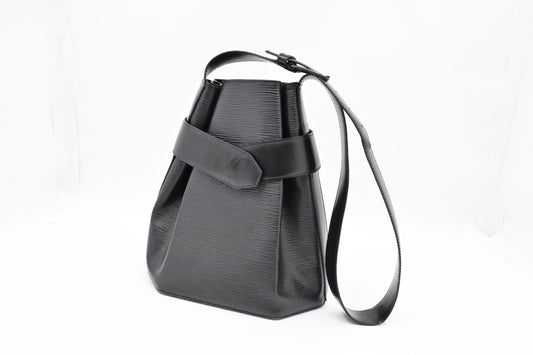 Louis Vuitton Sac de Paul Black Leather Epi Handbag